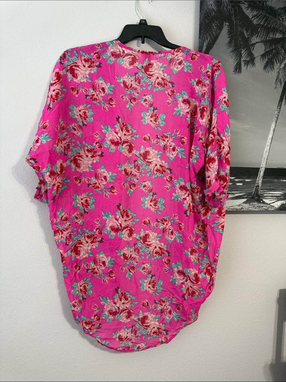 Floral Kimono - Hot Pink OSFM - Picture 4 of 5